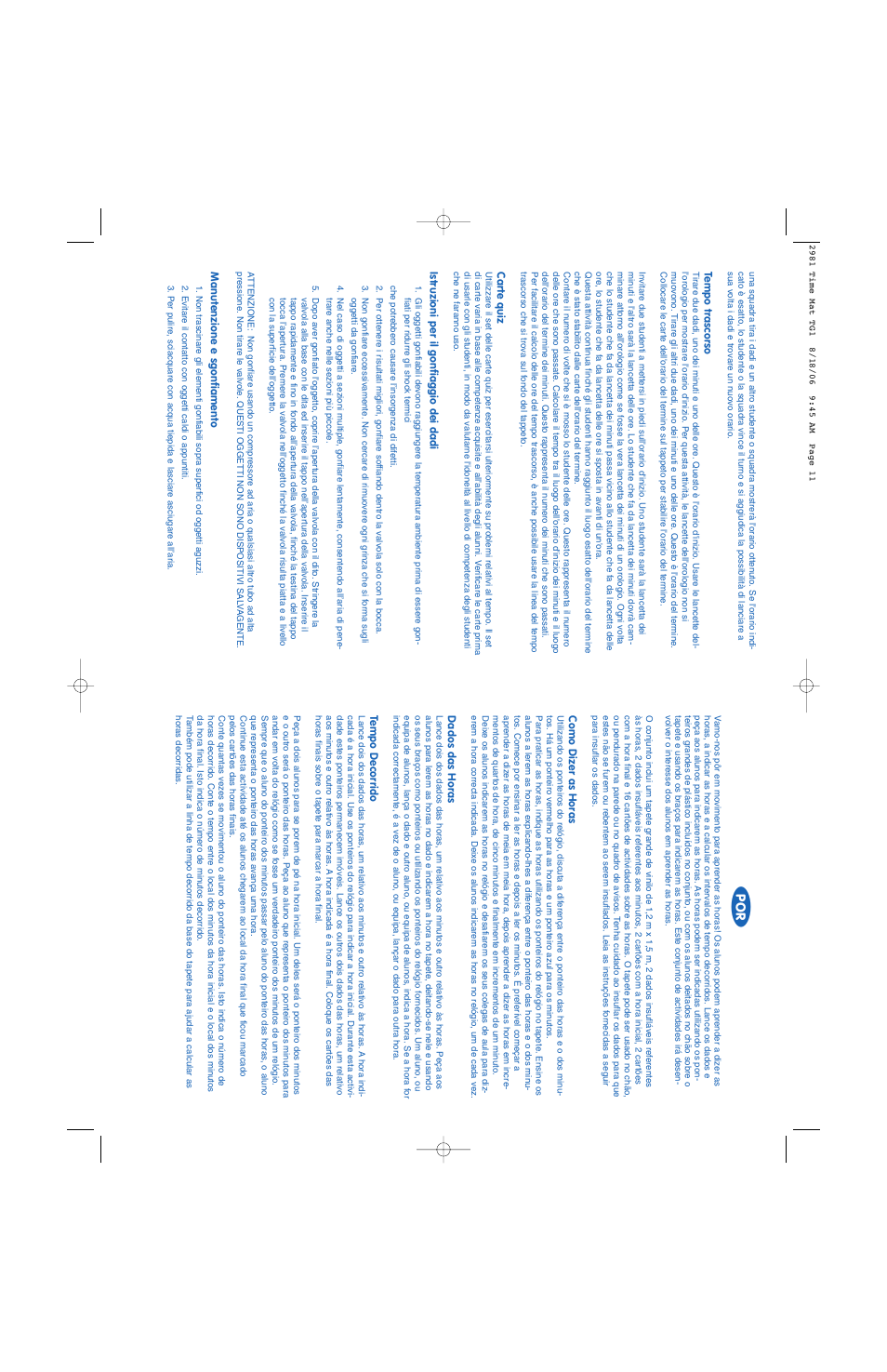 Po r | Learning Resources Time Activity Mat LRM2981 User Manual | Page 6 / 6