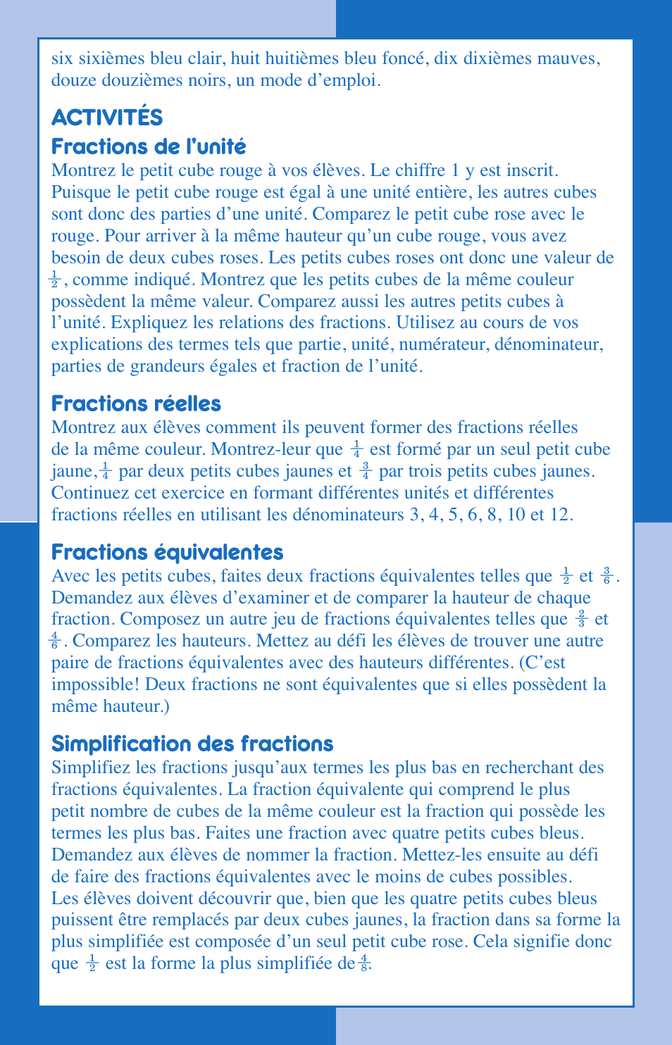 Learning Resources Fraction Tower LER 2510 User Manual | Page 3 / 12