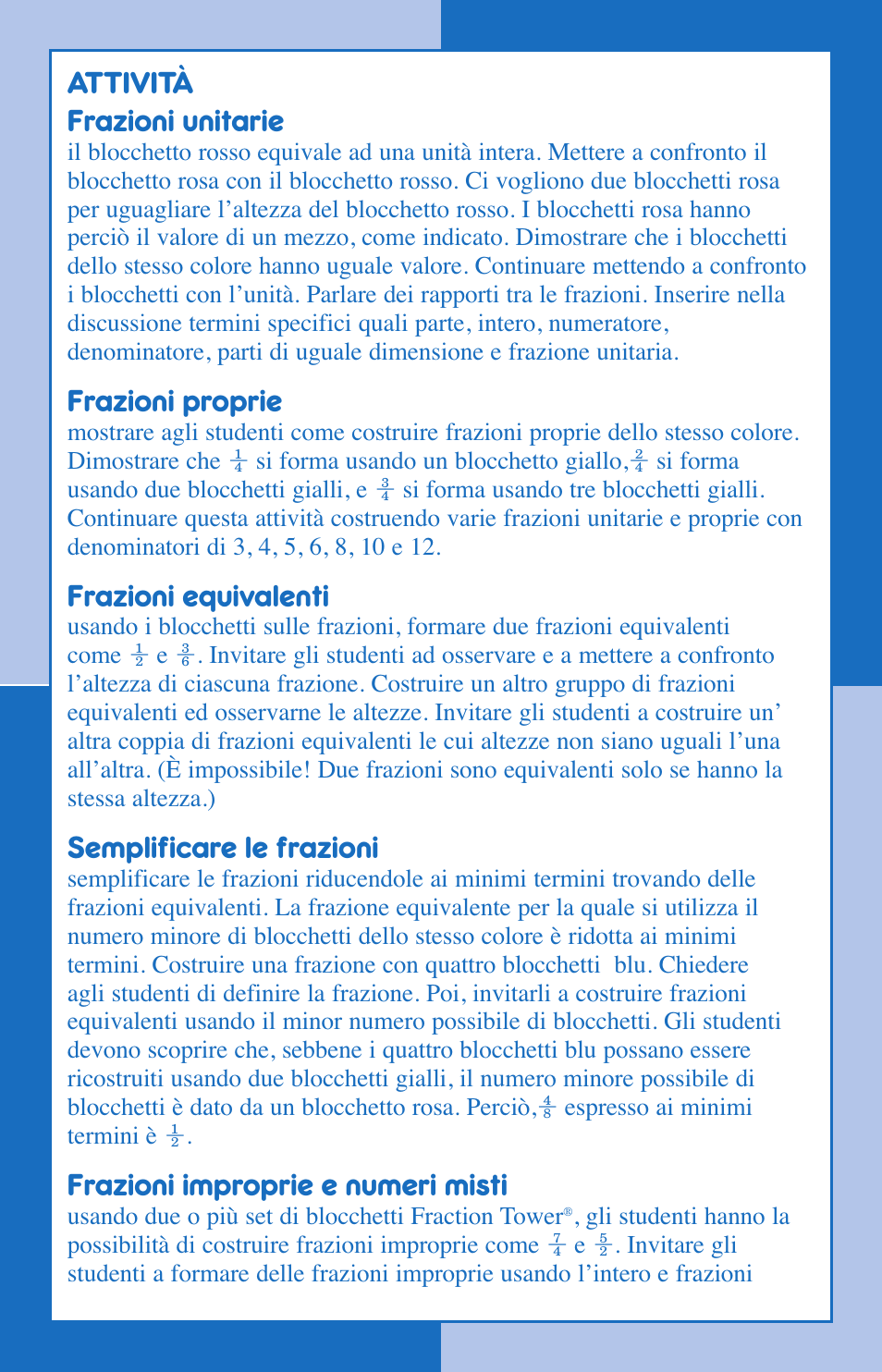 Learning Resources Fraction Tower LER 2510 User Manual | Page 8 / 12