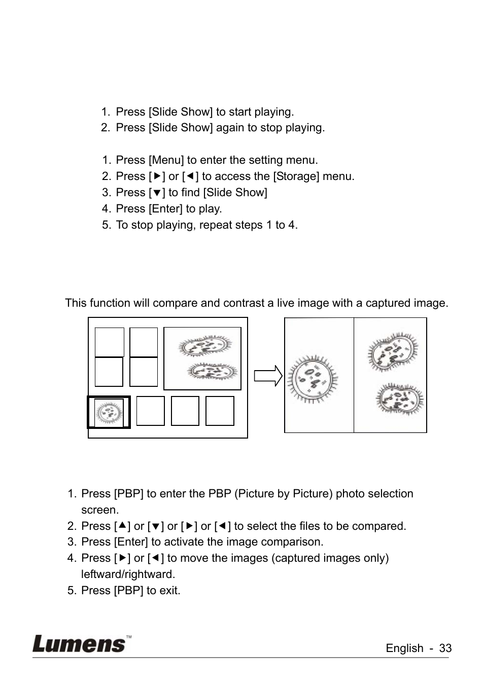 Lumens Technology KX-TG2560BKX-TG2560B DC260 User Manual | Page 34 / 49