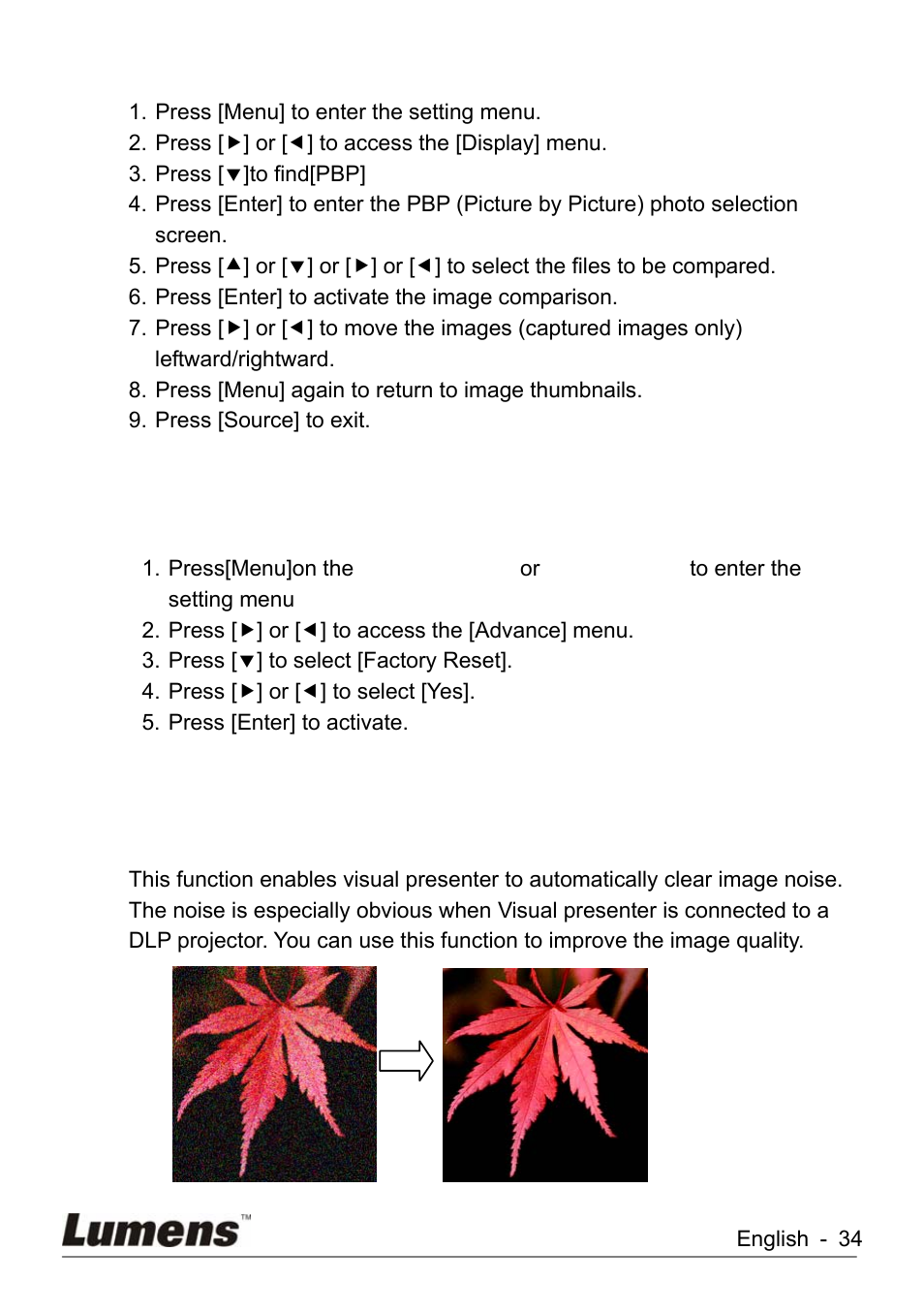 Lumens Technology KX-TG2560BKX-TG2560B DC260 User Manual | Page 35 / 49
