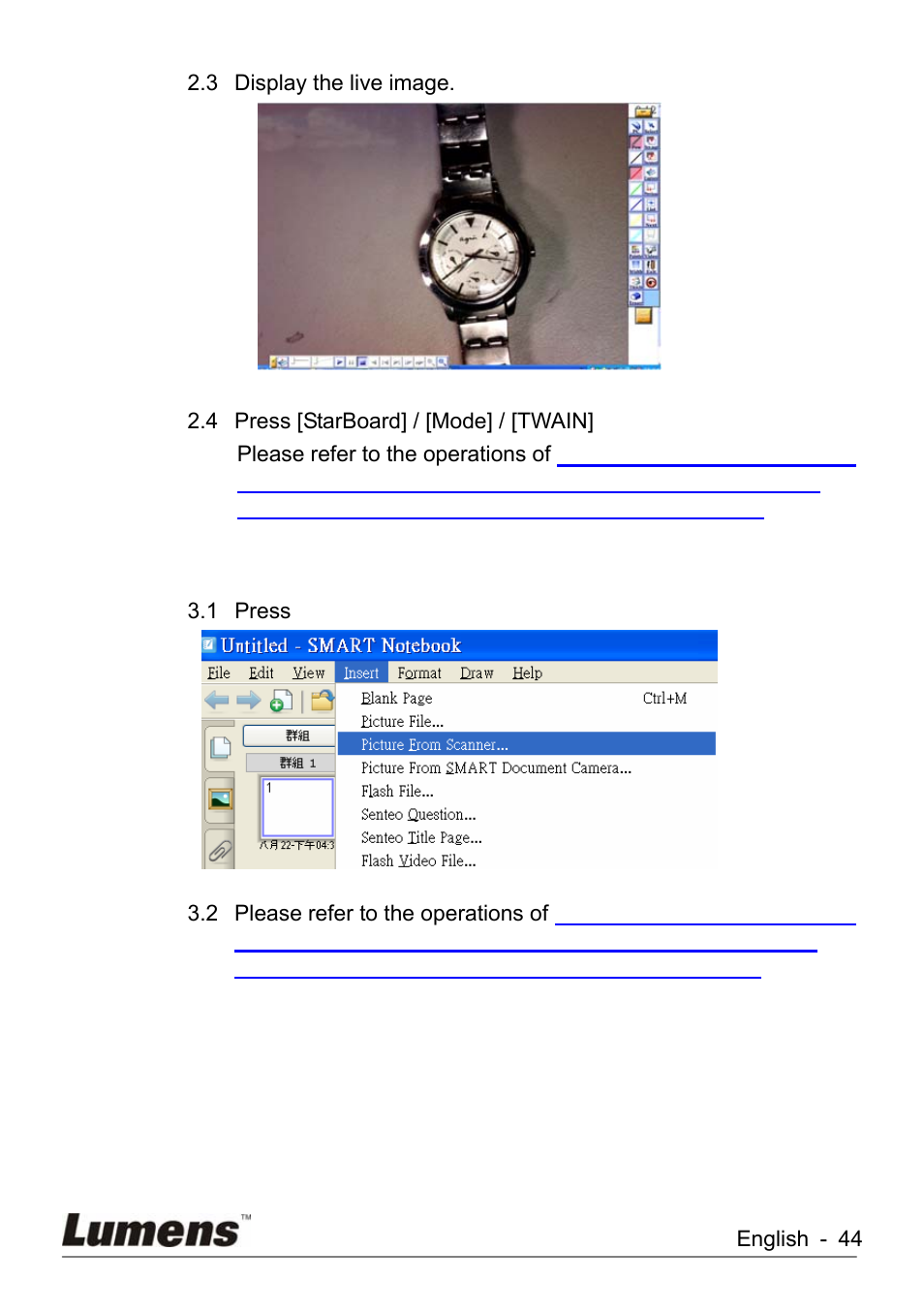 Lumens Technology KX-TG2560BKX-TG2560B DC260 User Manual | Page 45 / 49