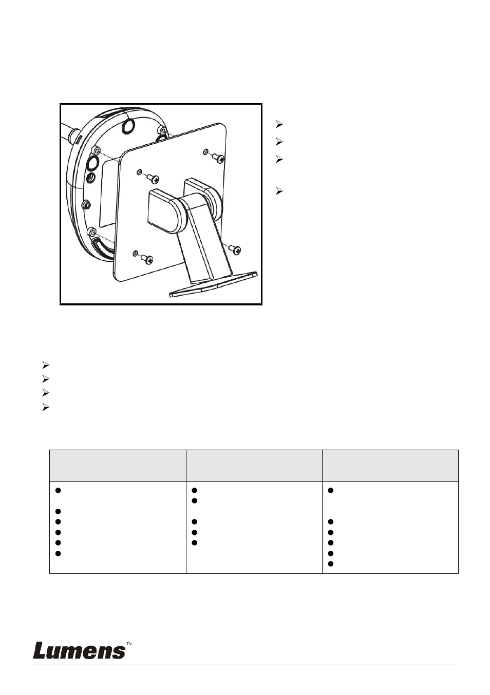 Mounting the pc120, Installing application software, 4 mounting the pc120 | 5 installing application software, 1 system requirements | Lumens Technology PC120 User Manual | Page 14 / 50