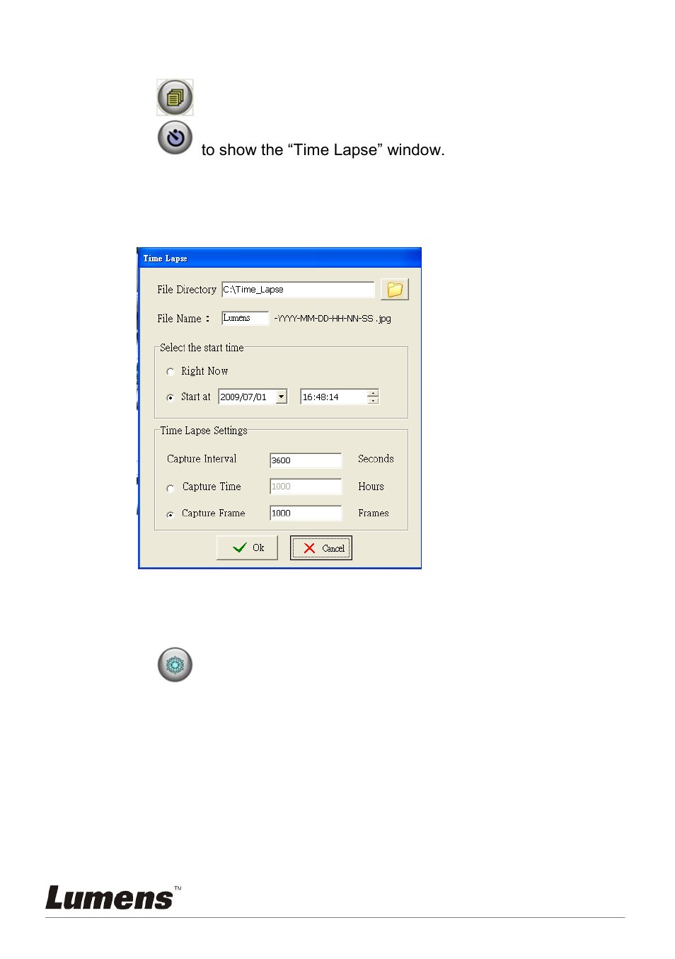 I would like to set up the timer, I would like to freeze images, 9 i would like to set up the timer | 10 i would like to freeze images | Lumens Technology PC120 User Manual | Page 35 / 50