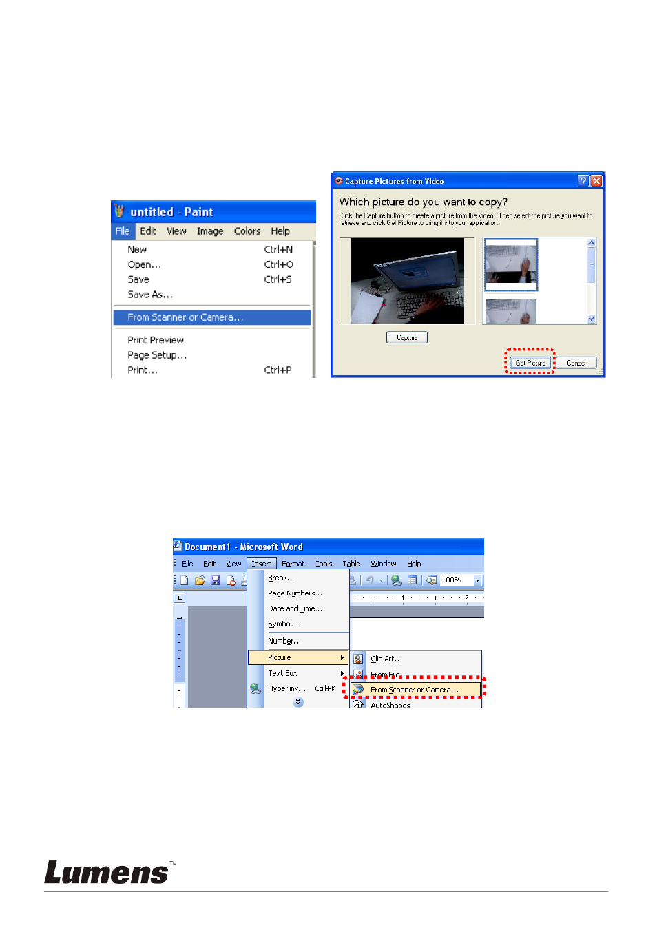 Working with other applications, 13 working with other applications | Lumens Technology PC120 User Manual | Page 38 / 50