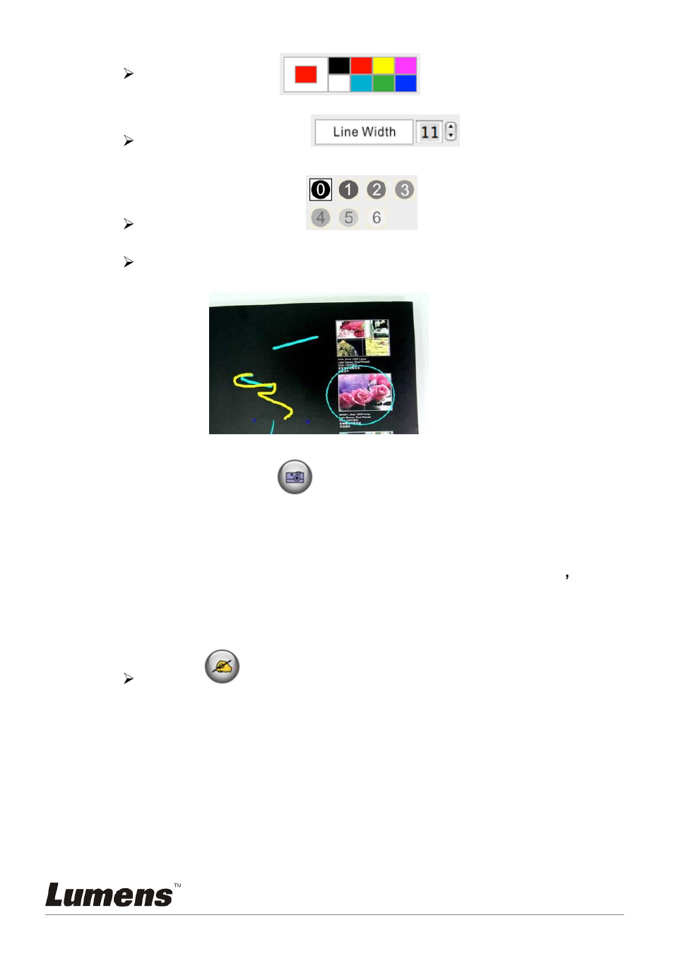 I would like to add textual annotation to images | Lumens Technology PC120 User Manual | Page 44 / 50