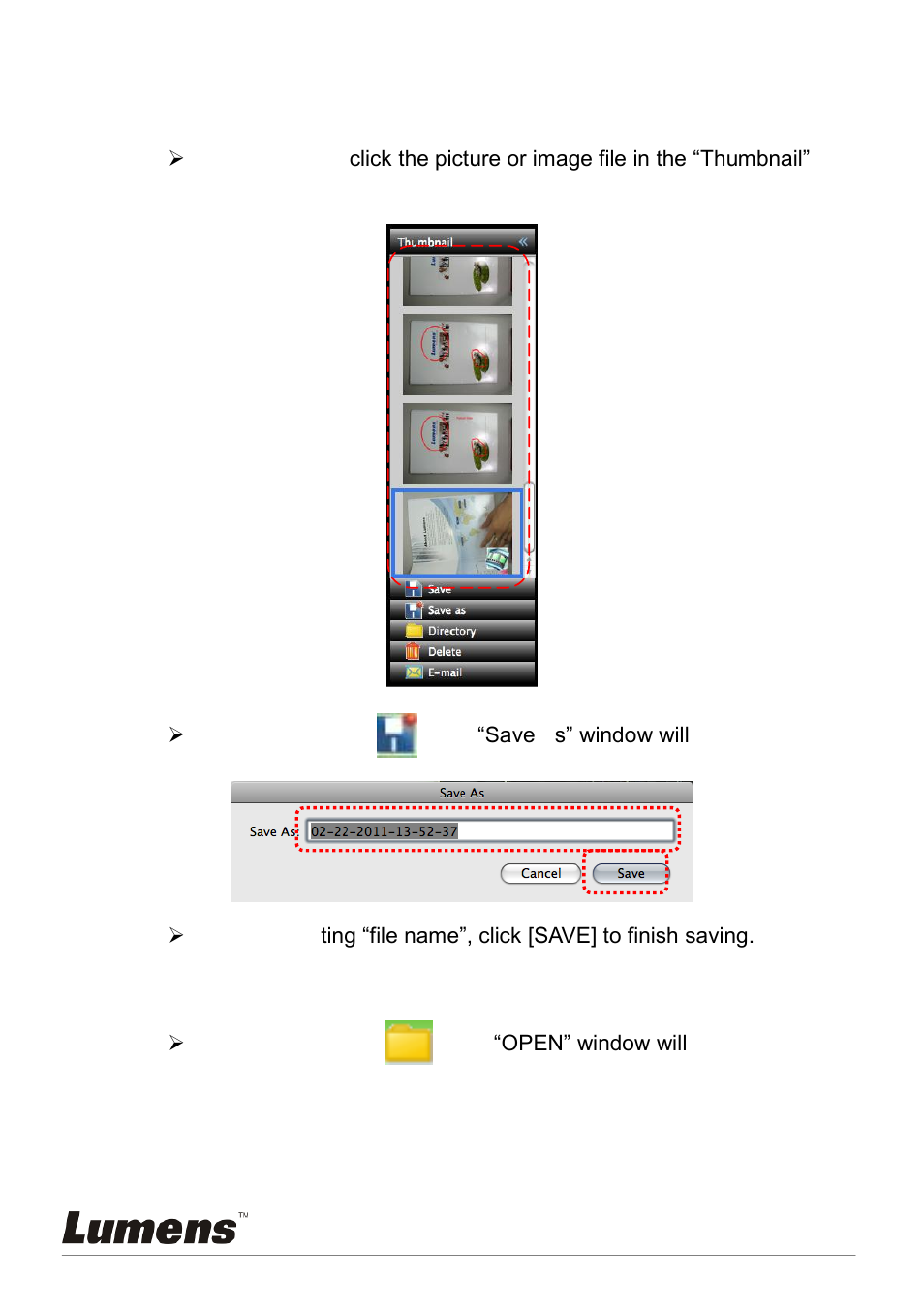 I would like to manage saved image files | Lumens Technology PC120 User Manual | Page 47 / 50