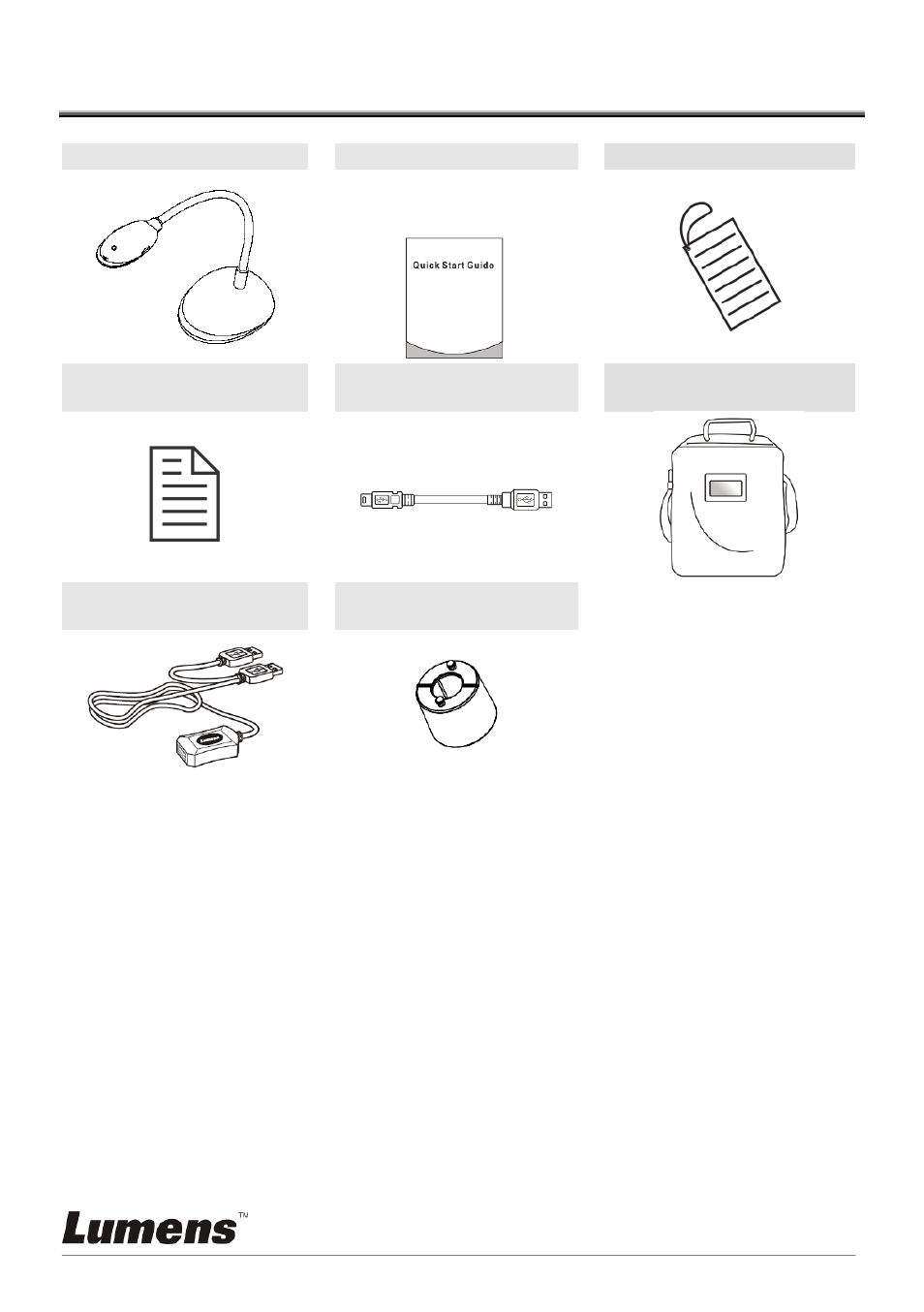 Chapter 2 package contents | Lumens Technology PC120 User Manual | Page 9 / 50