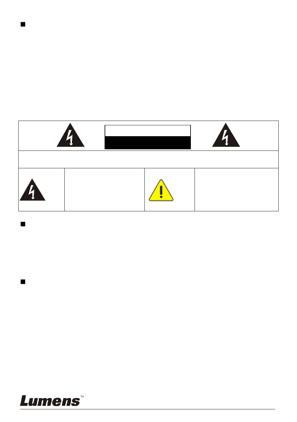 Precautions, Fcc warning, En55022 (ce radiation) warning | Lumens Technology PS760 User Manual | Page 7 / 54