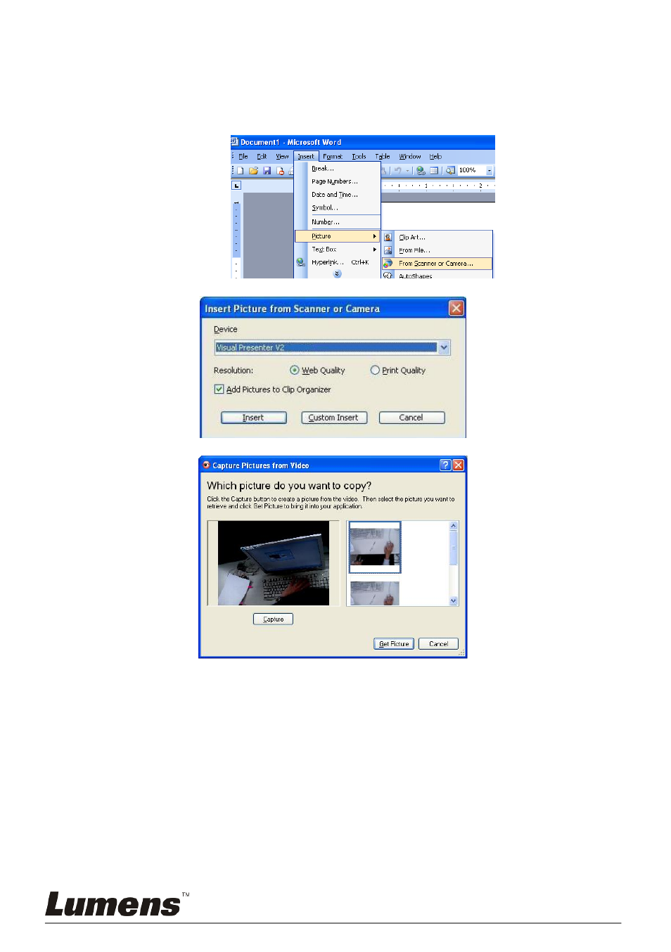 Lumens Technology PS750 User Manual | Page 34 / 45