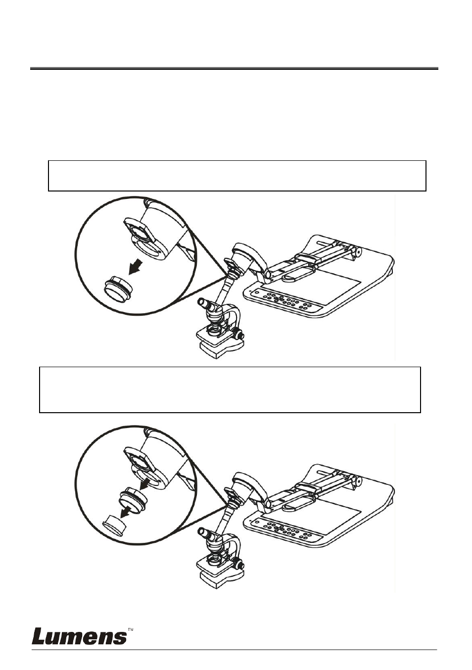 Chapter 9, Connecting to microscope, Chapter 9 connecting to microscope | Lumens Technology PS750 User Manual | Page 39 / 45