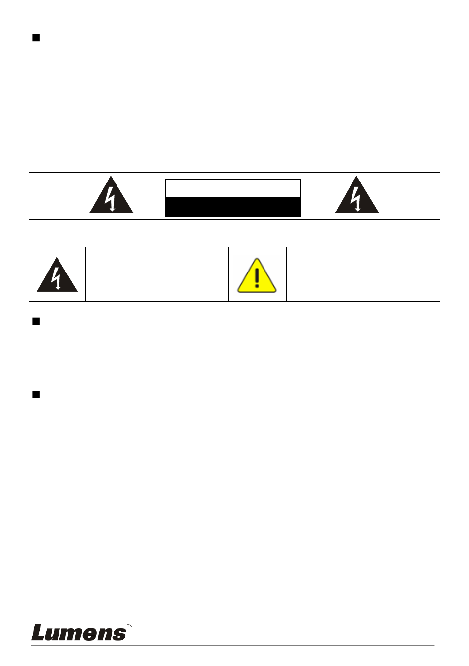 Safety precautions, Fcc warning, En55022 (ce radiation) warning | Lumens Technology PS750 User Manual | Page 6 / 45
