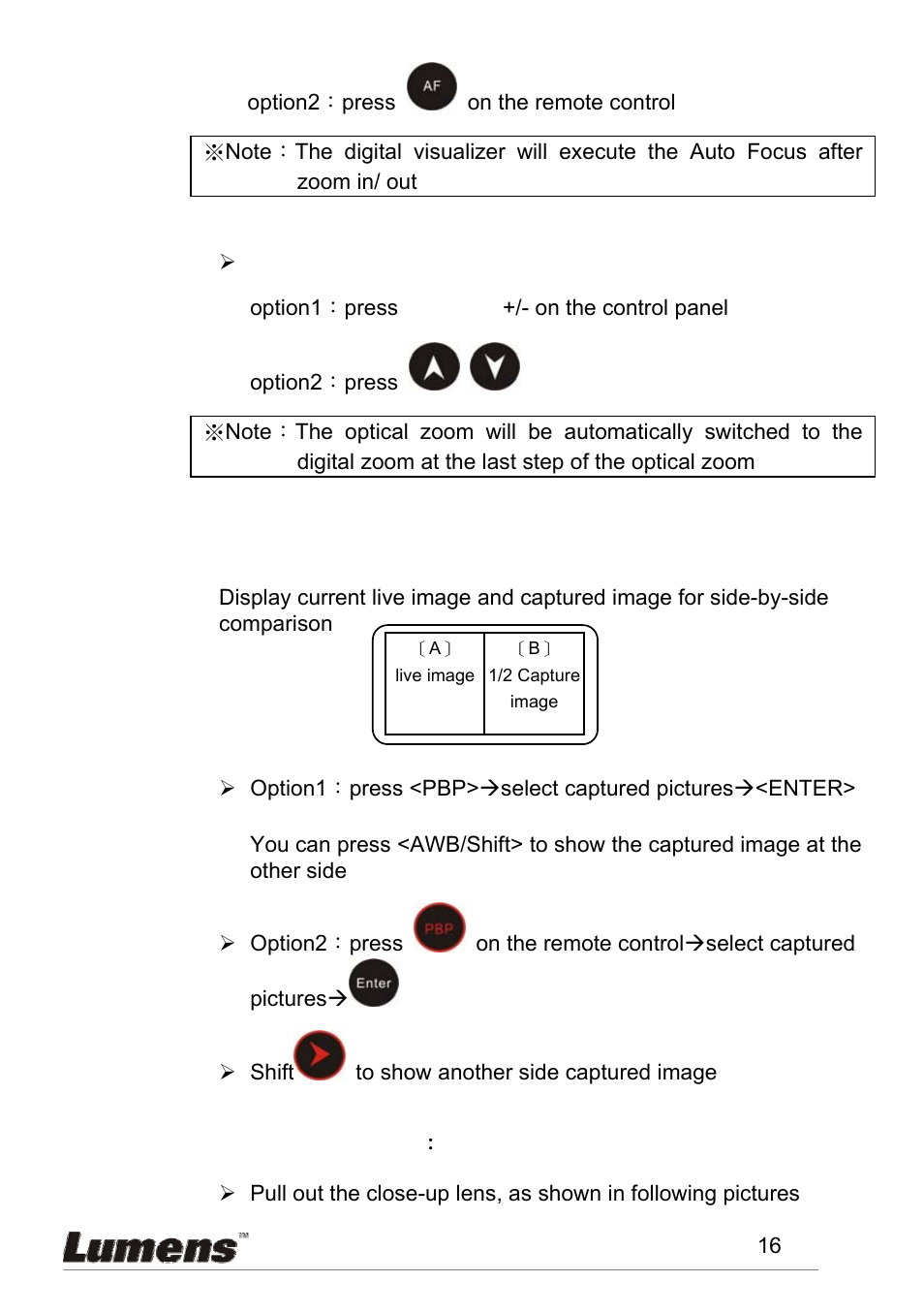 View remote object | Lumens Technology PS600 User Manual | Page 17 / 25