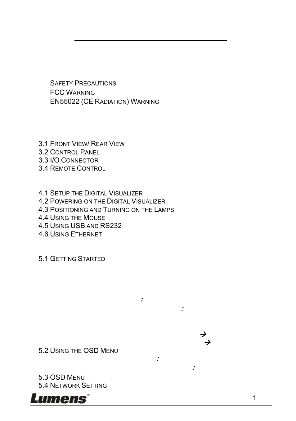 Lumens Technology PS600 User Manual | Page 2 / 25