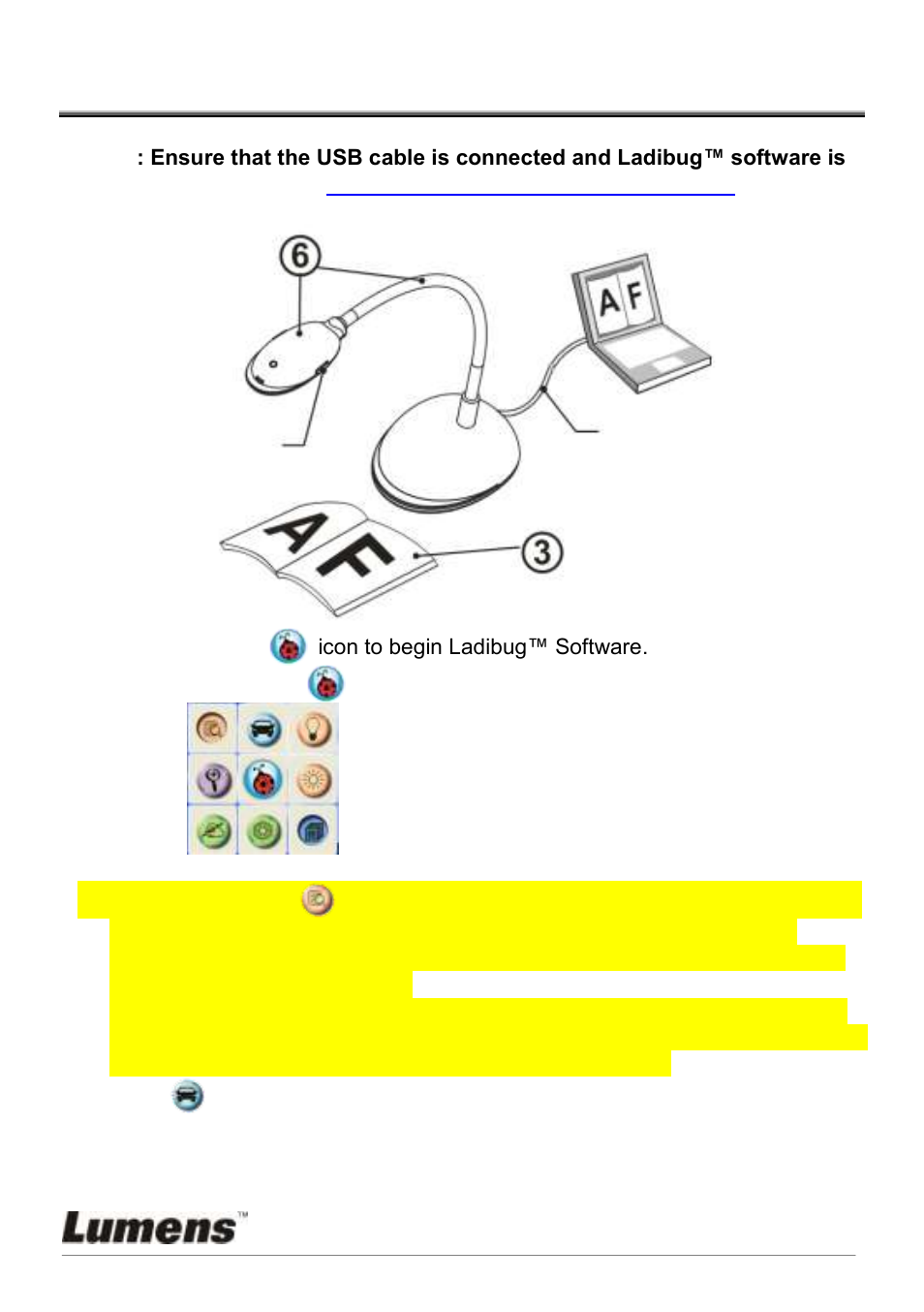 Chapter 5 start using | Lumens Technology VISUAL PRESENTER DC120 User Manual | Page 19 / 32