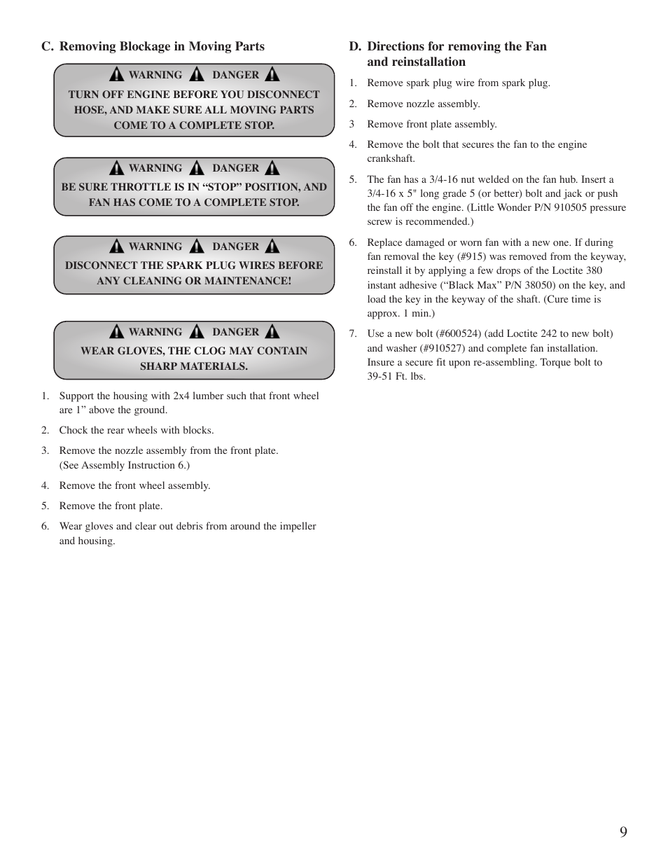 Little Wonder 5601 User Manual | Page 11 / 44
