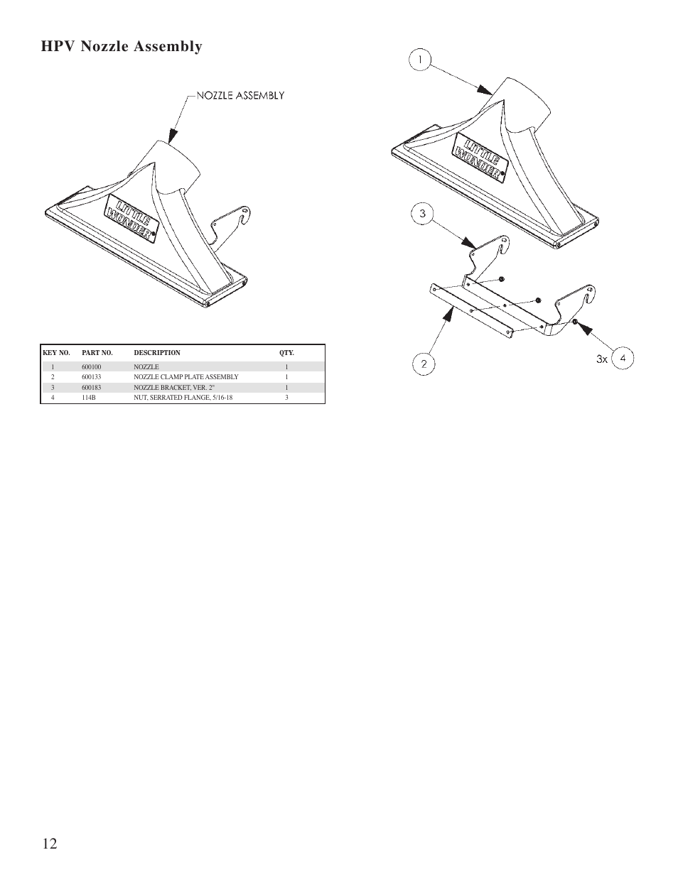 Hpv nozzle assembly | Little Wonder 5601 User Manual | Page 14 / 44