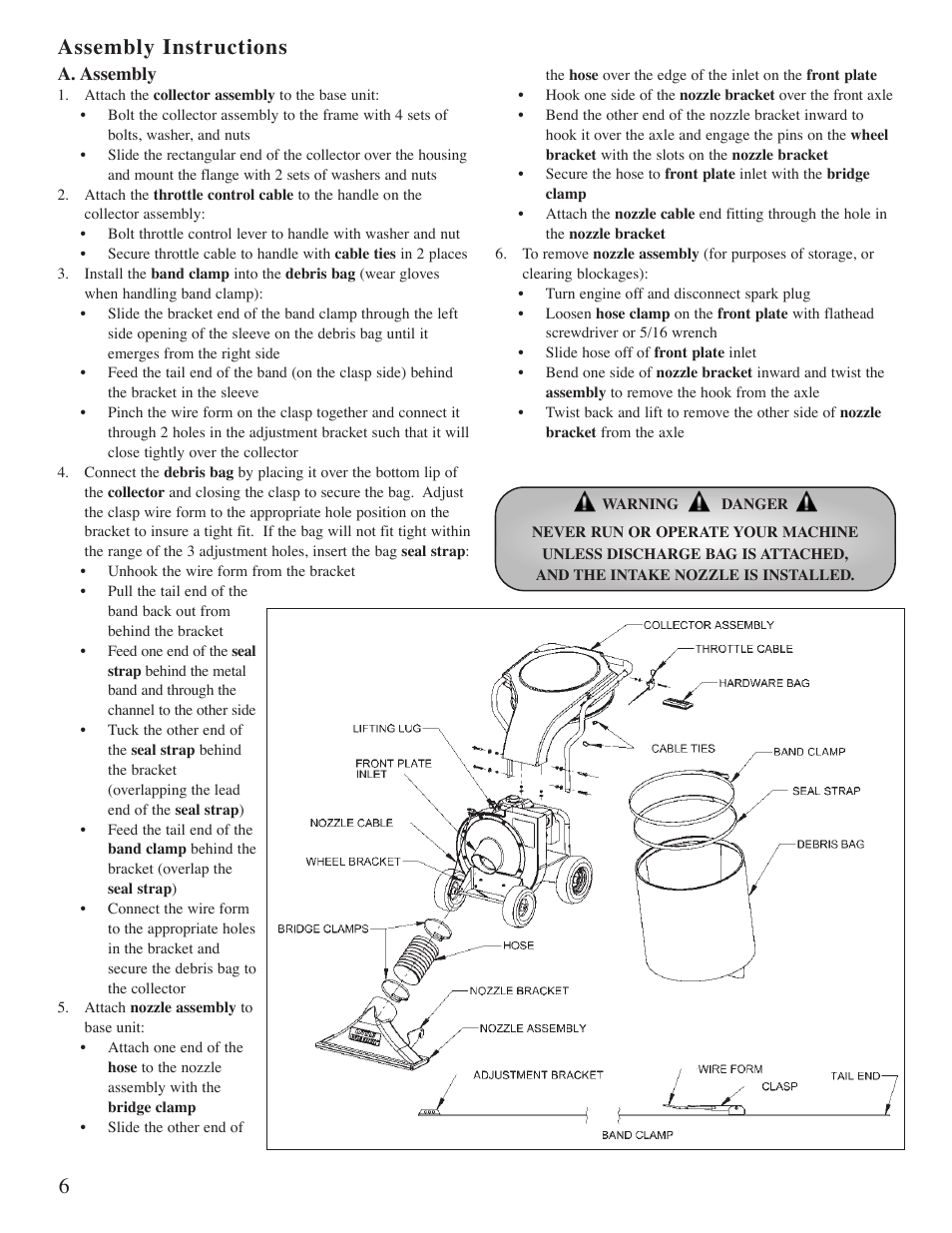 Assembly instructions | Little Wonder 5601 User Manual | Page 8 / 44