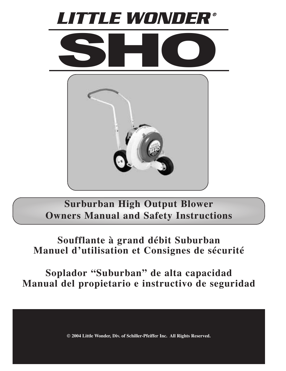 Little Wonder High Output Blower User Manual | 30 pages
