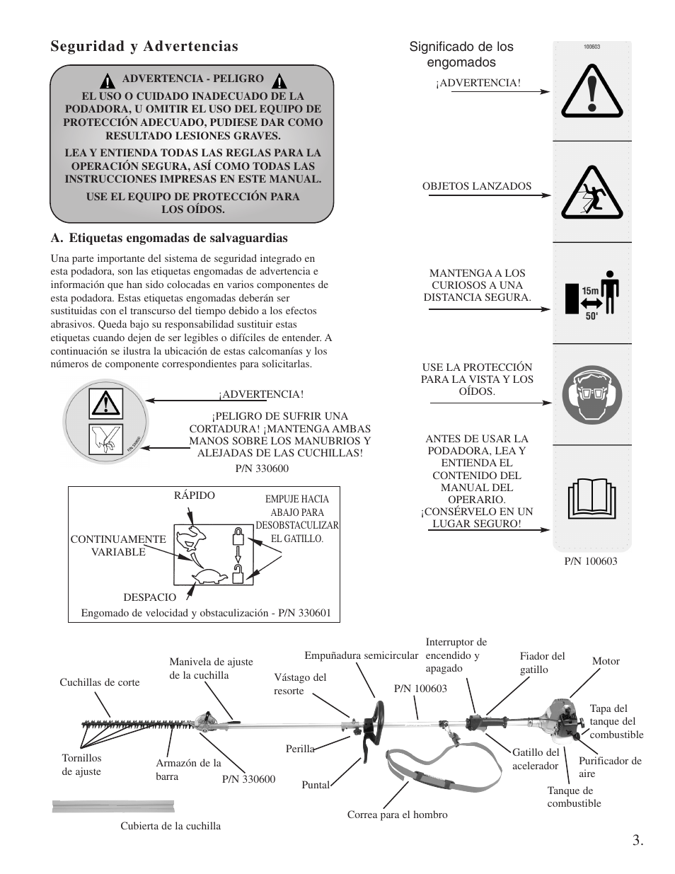 Seguridad y advertencias | Little Wonder 2300 User Manual | Page 47 / 66