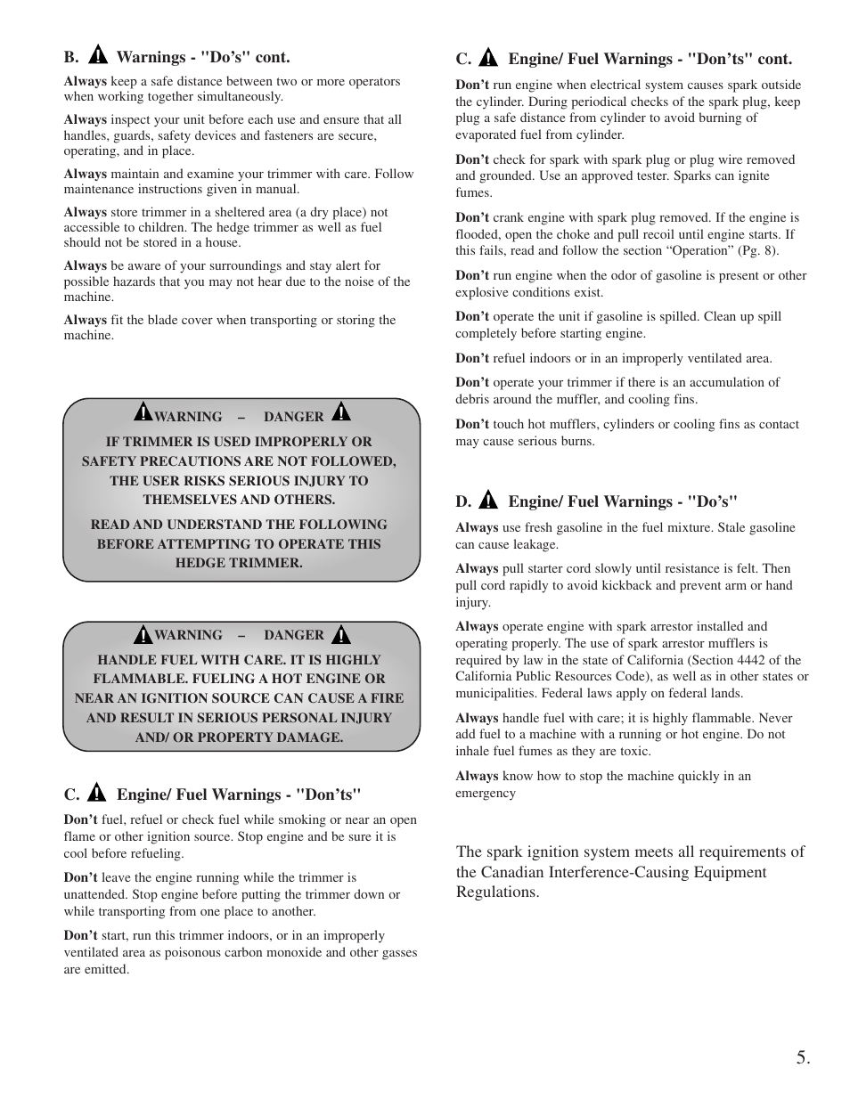 Little Wonder 2300 User Manual | Page 5 / 66