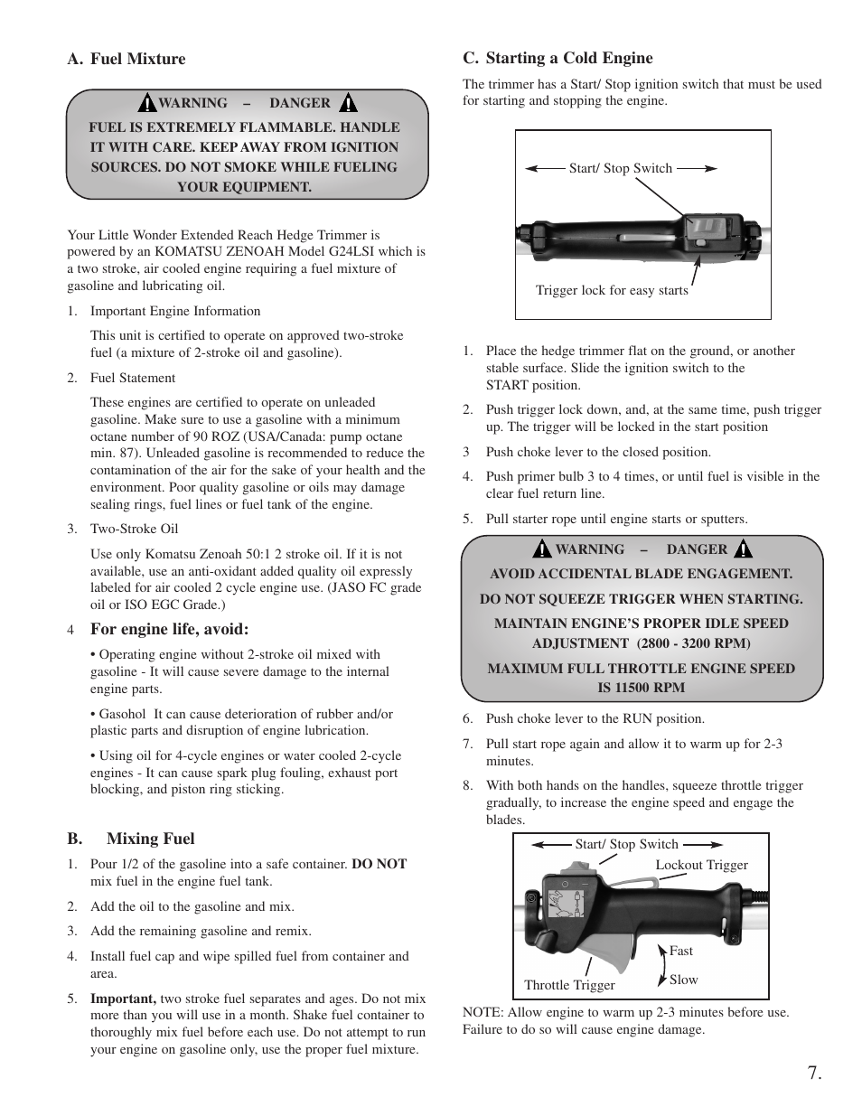 Little Wonder 2300 User Manual | Page 7 / 66