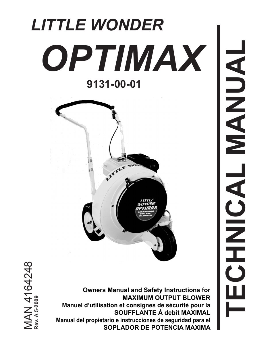 Little Wonder OPTIMAX 9131-00-01 User Manual | 42 pages