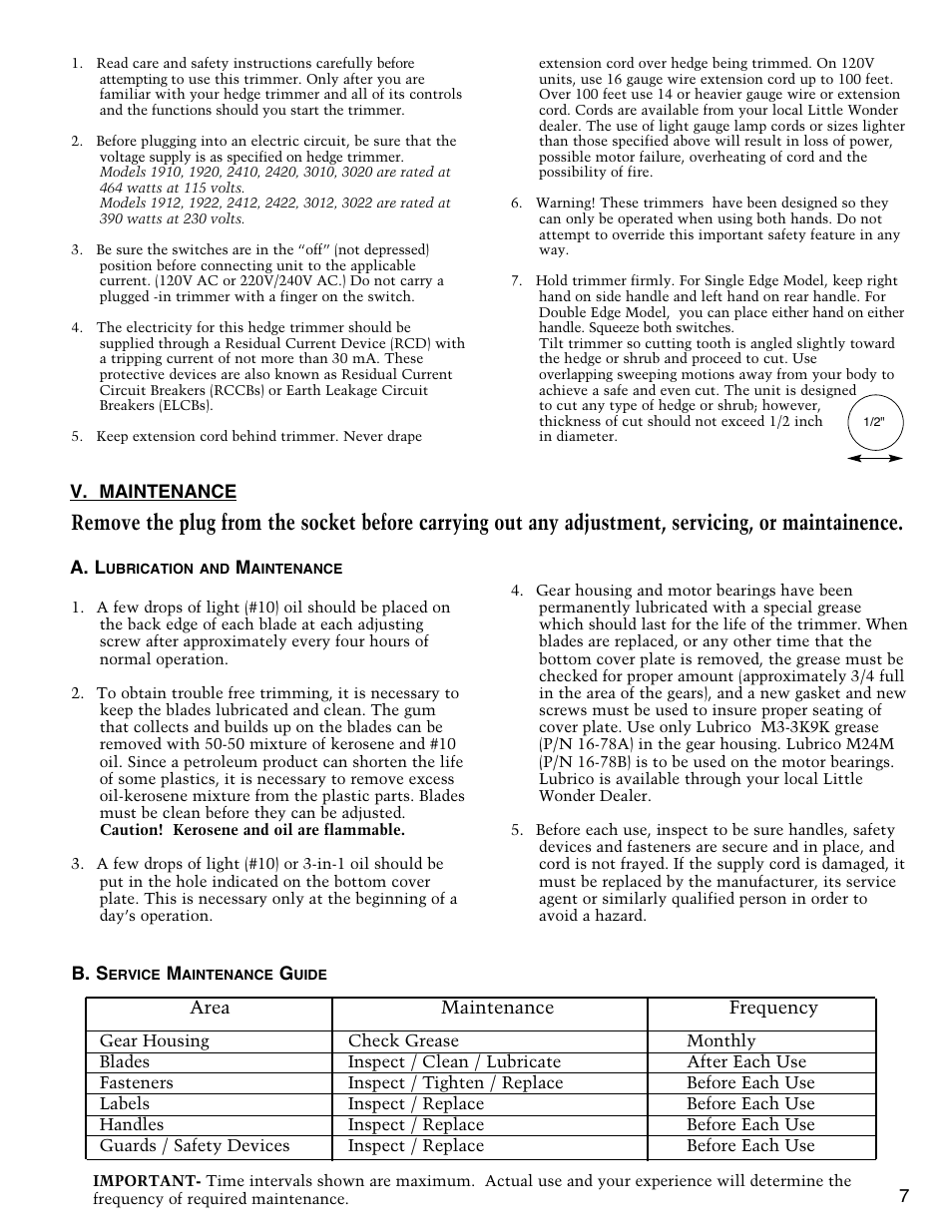 Little Wonder SINGLE EDGED 1912 User Manual | Page 7 / 42
