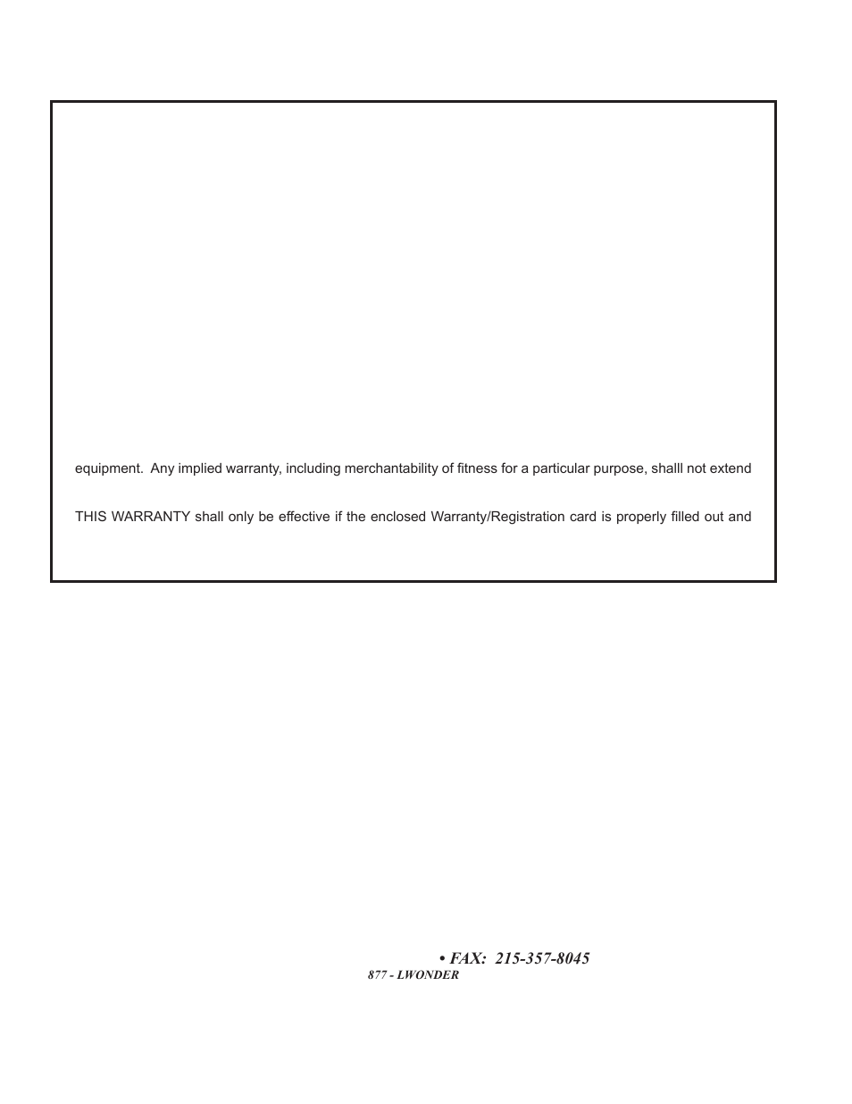 1 year warranty | Little Wonder HPV 5611 User Manual | Page 26 / 78