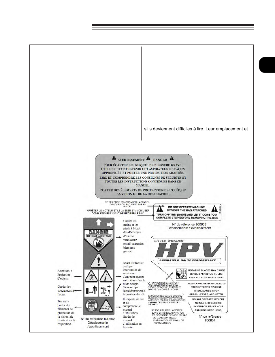 Little wonder hpv, Sécurité | Little Wonder HPV 5611 User Manual | Page 31 / 78