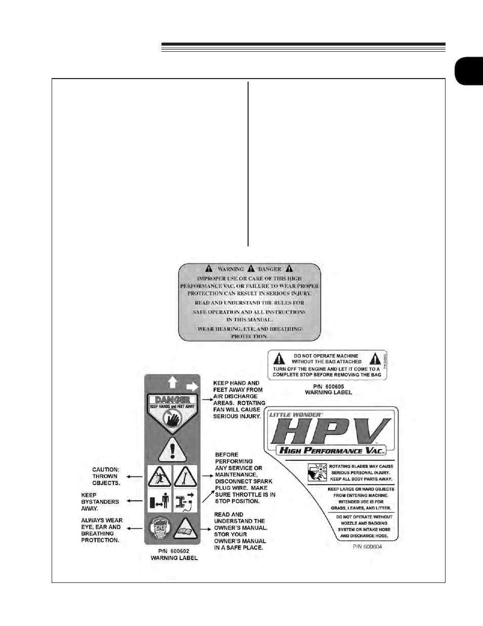 Little wonder hpv, Safety | Little Wonder HPV 5611 User Manual | Page 5 / 78