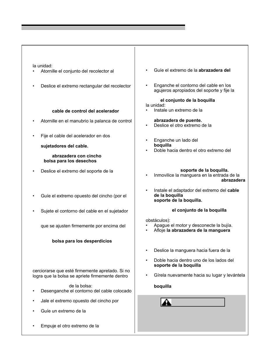 Little wonder hpv, Montaje, Advertencia | Little Wonder HPV 5611 User Manual | Page 62 / 78