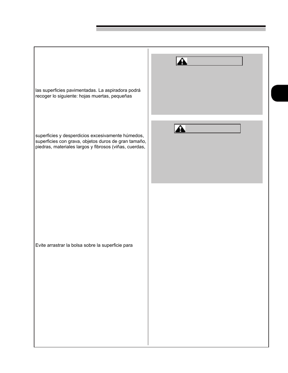 Little wonder hpv, Es operación, Advertencia | Little Wonder HPV 5611 User Manual | Page 65 / 78