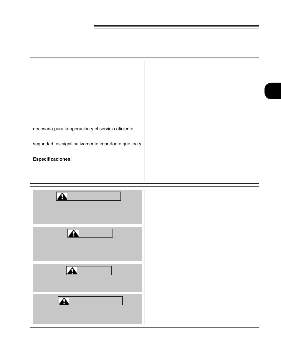 Little wonder hpv, Es servicio, Peligro | Peligro advertencia advertencia | Little Wonder HPV 5611 User Manual | Page 67 / 78