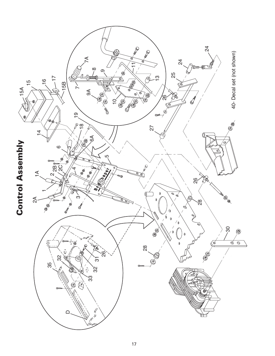 Control assembly | Little Wonder 900 User Manual | Page 20 / 24