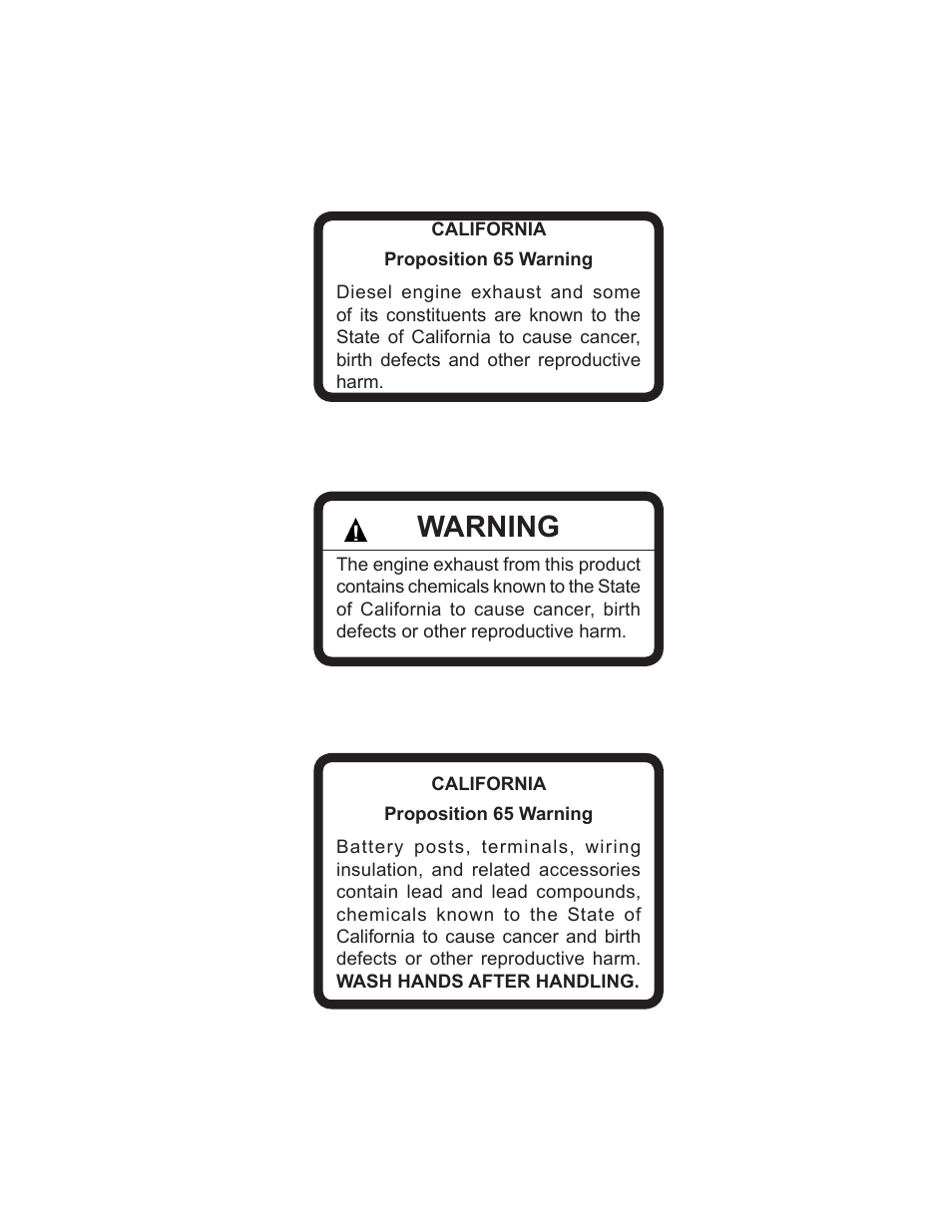 Warning | Little Wonder HPV 5612-00-01 User Manual | Page 2 / 26