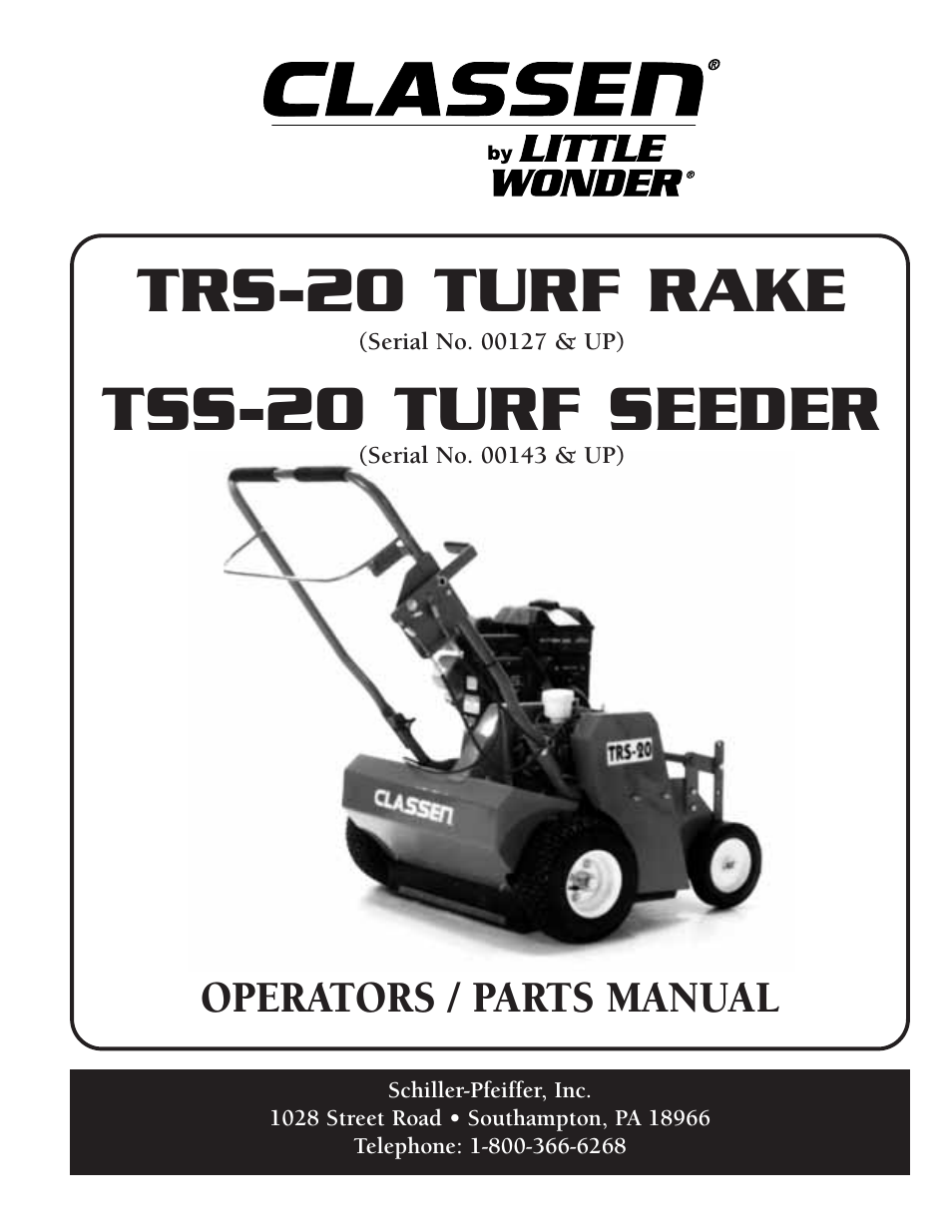 Little Wonder TRS-20 User Manual | 18 pages