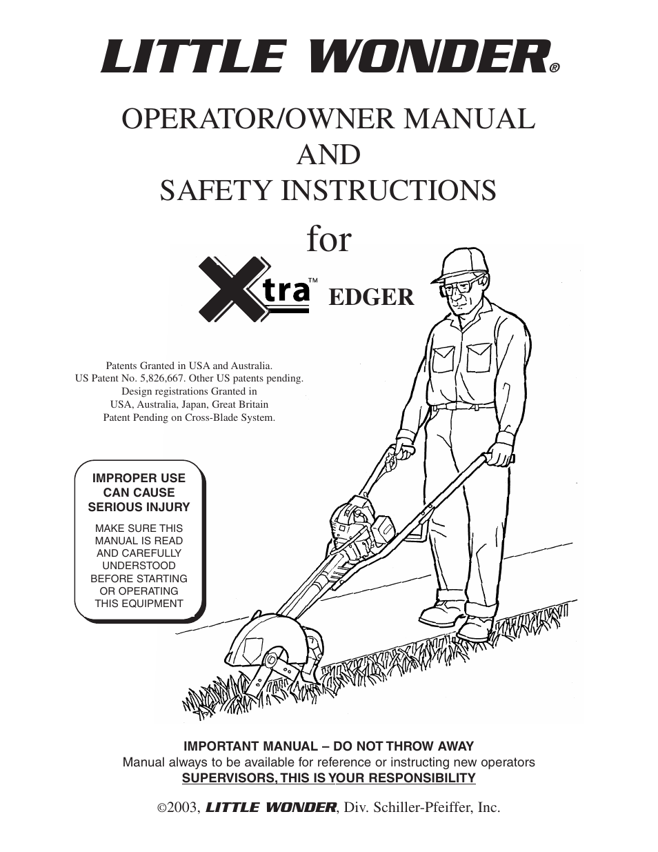 Little Wonder Xtra User Manual | 32 pages