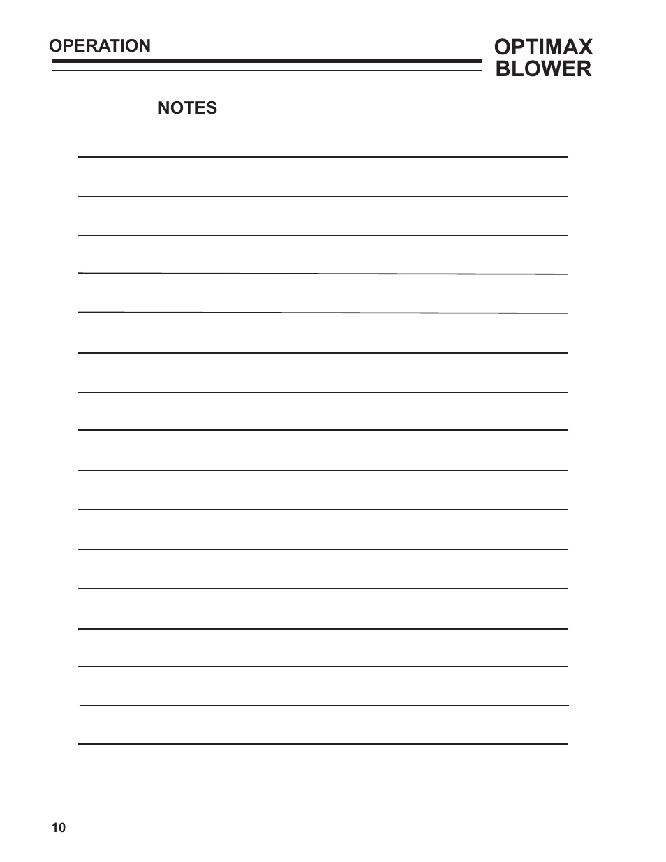 Optimax blower | Little Wonder MAXIMUM OUTPUT BLOWER User Manual | Page 10 / 54