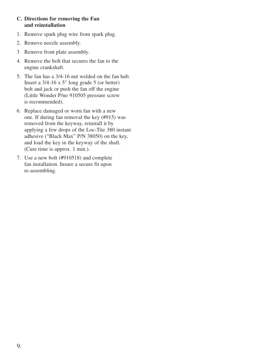 Little Wonder Little Wonder User Manual | Page 10 / 40