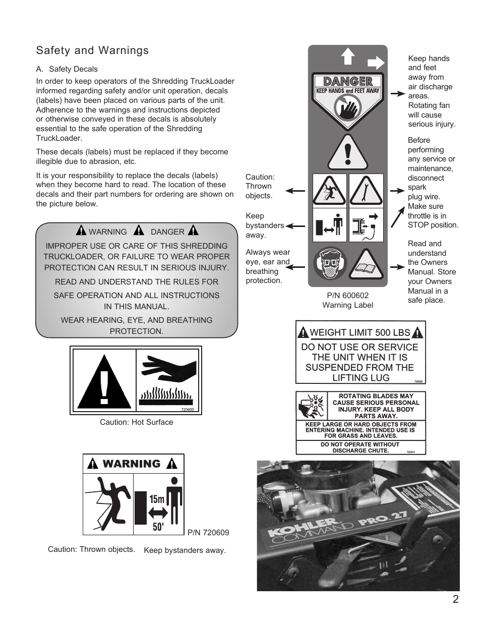 2safety and warnings | Little Wonder 8221 User Manual | Page 3 / 20