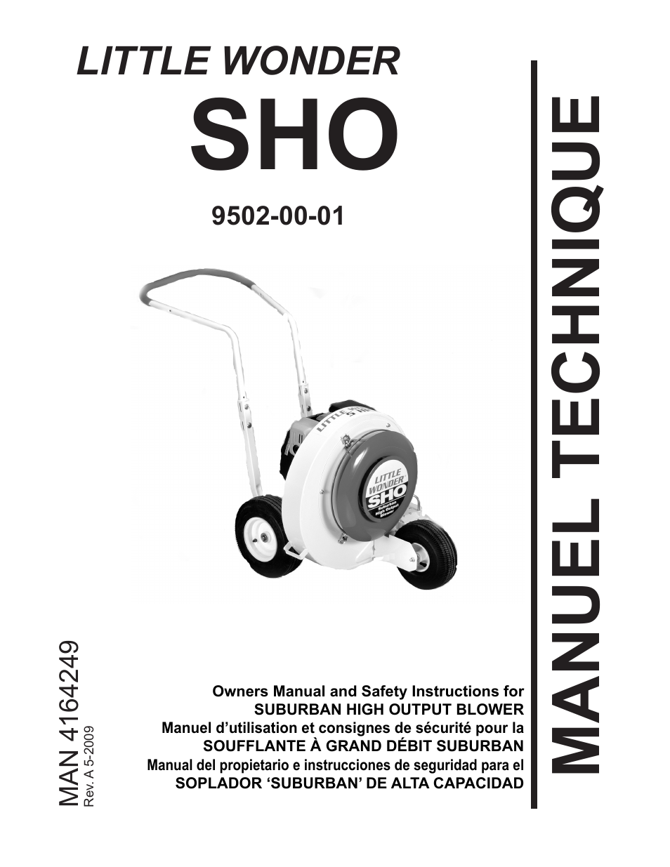 Manuel technique, Little wonder | Little Wonder SHO 9502-00-01 User Manual | Page 29 / 42