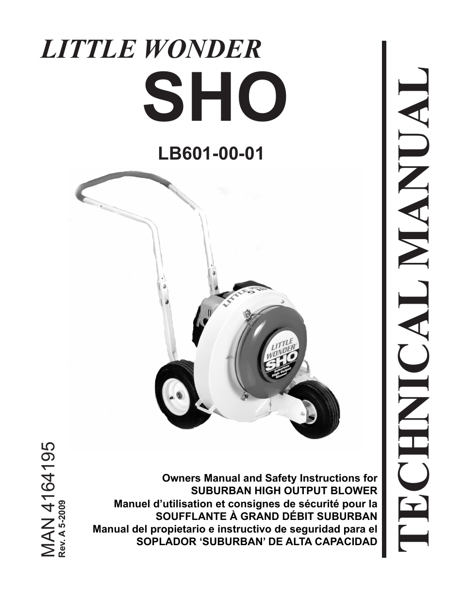 Technical manual, Little wonder | Little Wonder SHO LB601-00-01 User Manual | Page 15 / 42