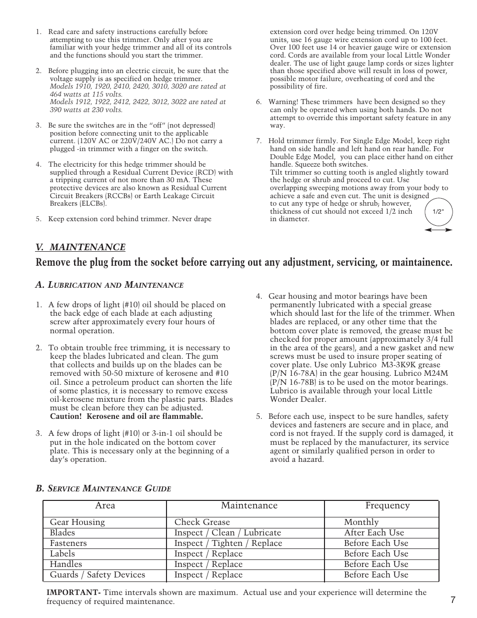Little Wonder 1910 User Manual | Page 7 / 14