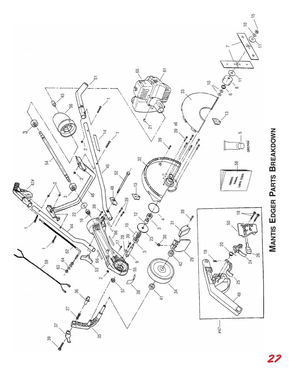 Antis, Dger, Ar ts | Reakdo wn | Little Wonder Edger User Manual | Page 27 / 32