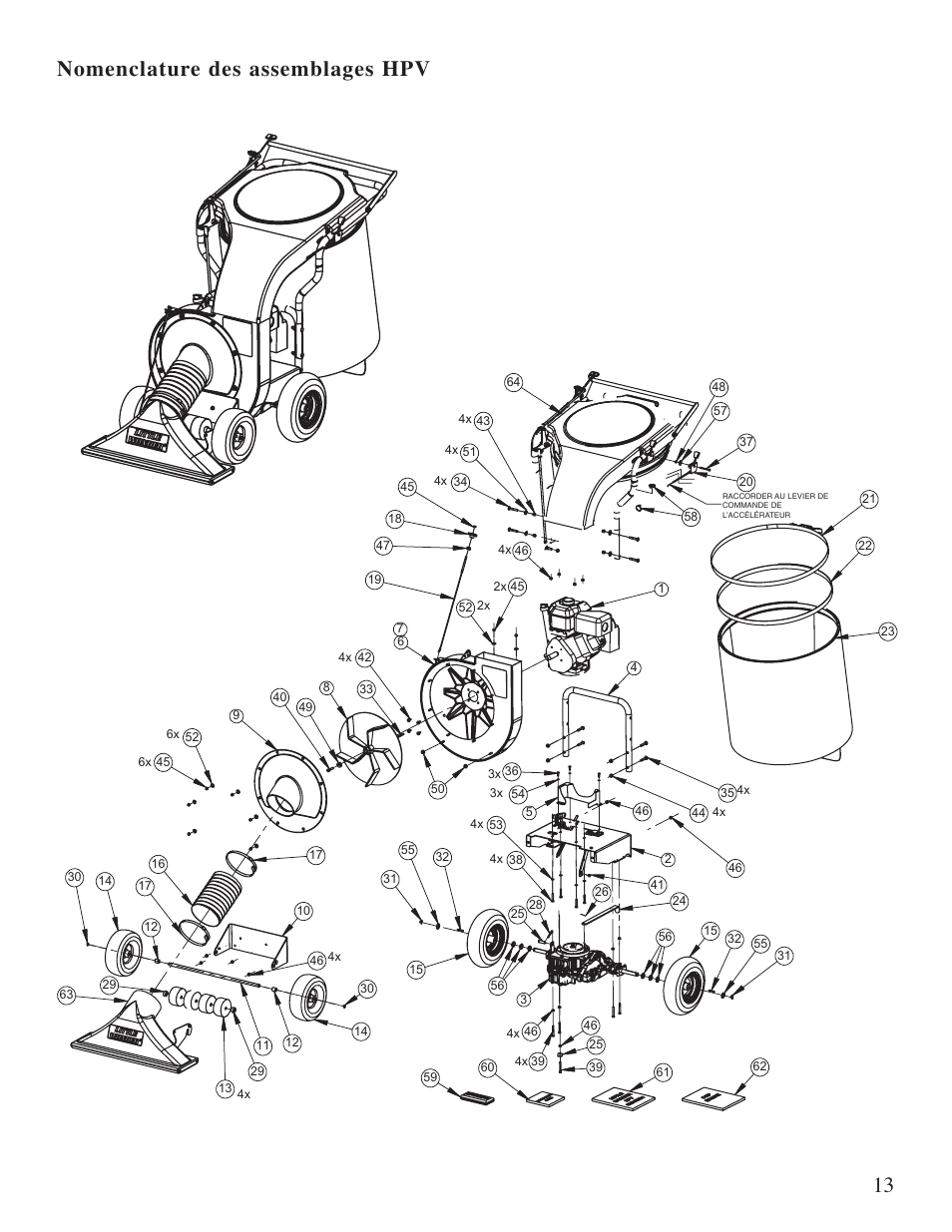 Nomenclature des assemblages hpv | Little Wonder 5621 User Manual | Page 32 / 56