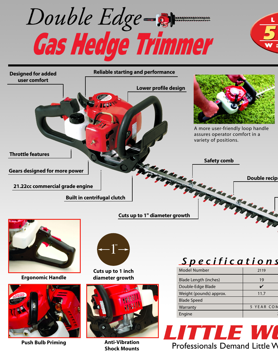 Professionals demand little w | Little Wonder Double Edge User Manual | Page 2 / 4