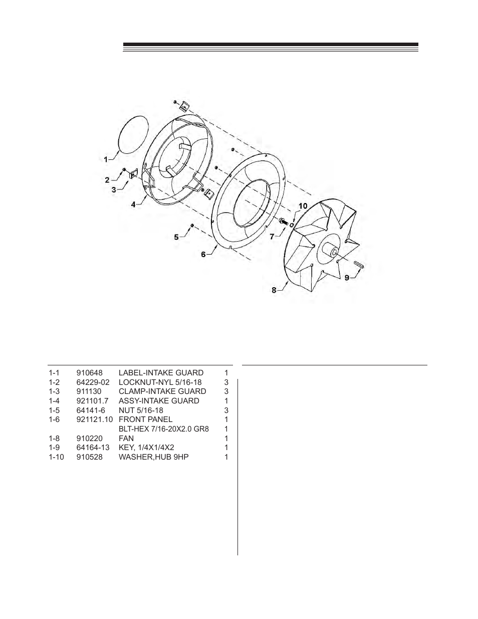 Optimax blower, Intake guard assy, Figure 1 | Little Wonder OPTIMAX LB900-00-01 User Manual | Page 11 / 42