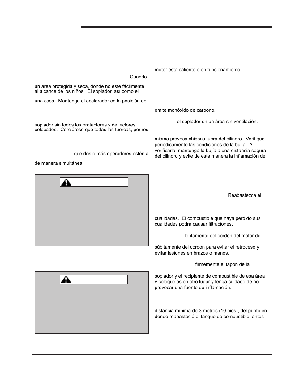 Optimax blower, Seguridad, Advertencia | Little Wonder OPTIMAX LB900-00-01 User Manual | Page 21 / 42