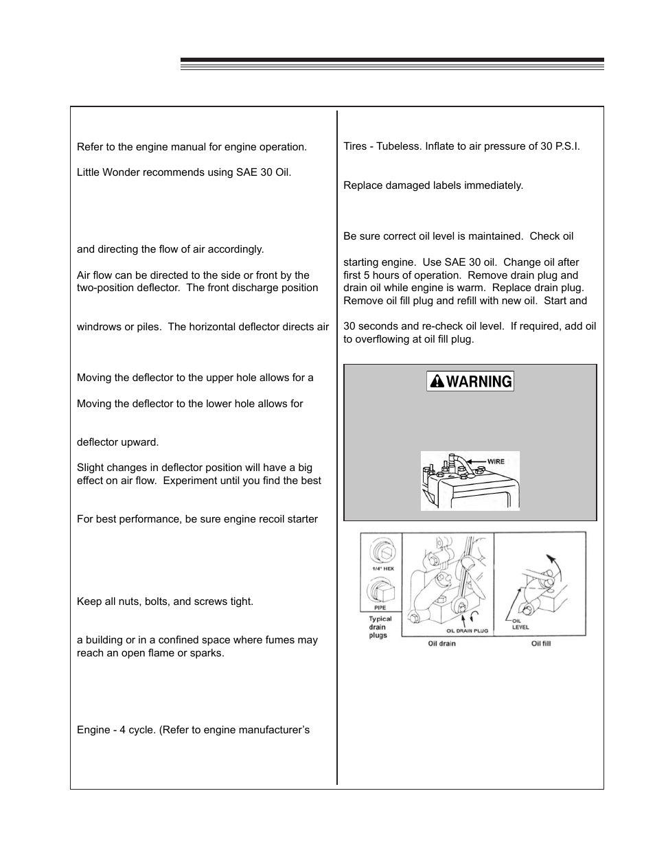 Optimax blower, Operation | Little Wonder OPTIMAX LB900-00-01 User Manual | Page 9 / 42